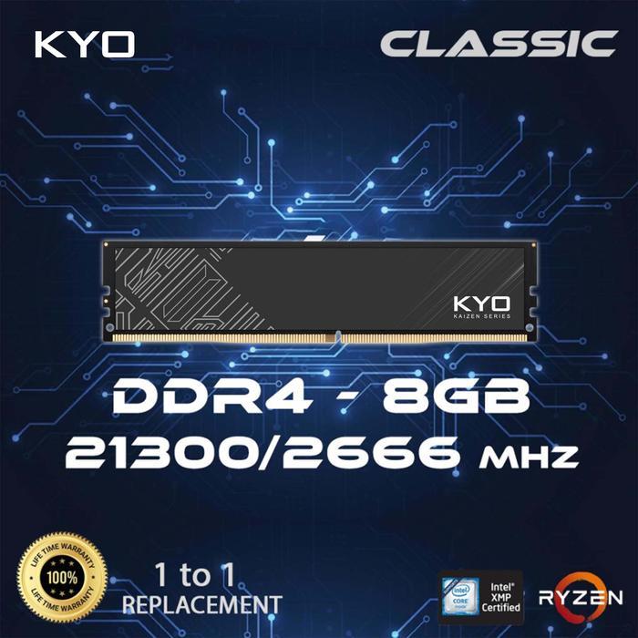 RAM PC KAIZEN DDR4 8GB 21300 / 2666 MHz RAM PC DDR4 8GB 2666 MHz BISA GRAB