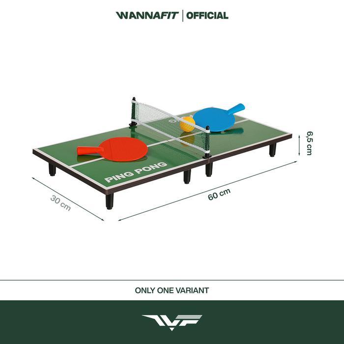 WANNAFIT Meja Pingpong Mini Portable Peralatan Tenis Meja