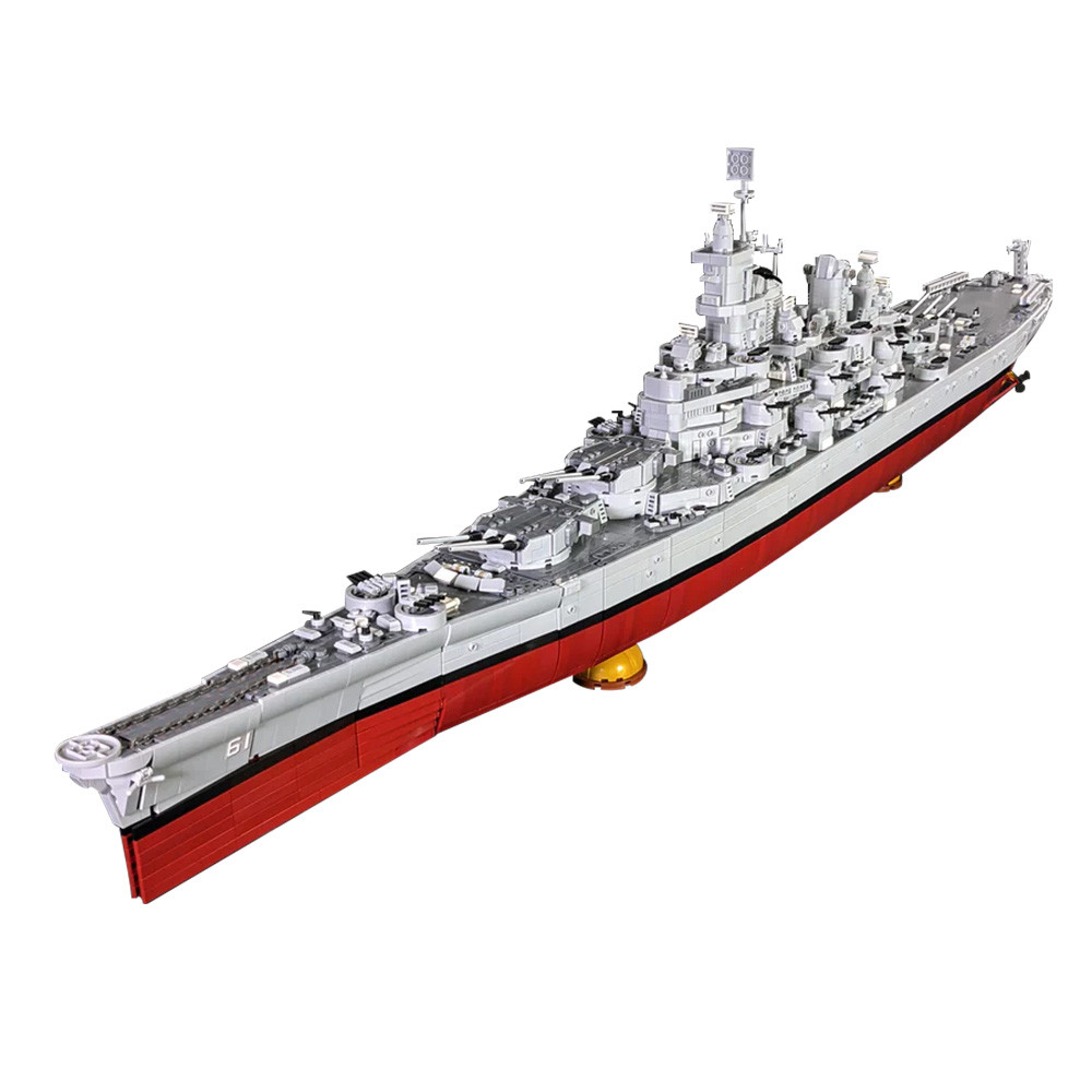 Gobricks MOC USS Iowa BB-61 Battleship Bricks Model USS Missouri BB-63 The Lowa-class Maritime