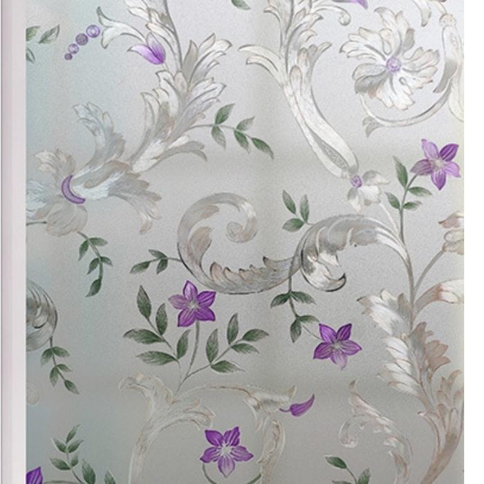 stiker kaca jendela motif BUNGA TIMBUL 3D