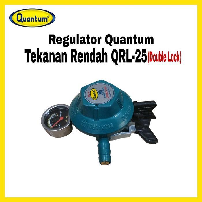 Regulator QUANTUM Gas tekanan rendah LPG double Lock Qrl-25 / QRL-26 Regulator QUANTUM gas tekanan