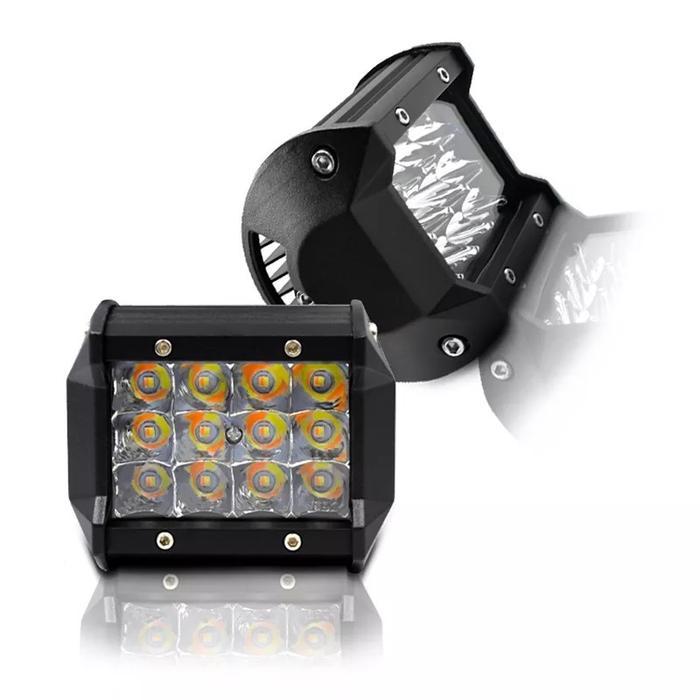 "New" Lampu Tembak Sorot 2 Warna 12 Led Car Kendaraan