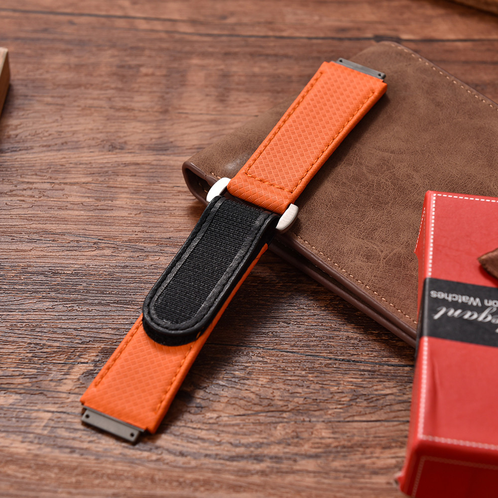 For Richard Mille Elastic Nylon RM67 Watch band Rubber/FKM Velcro Band Original Hook Loop Design