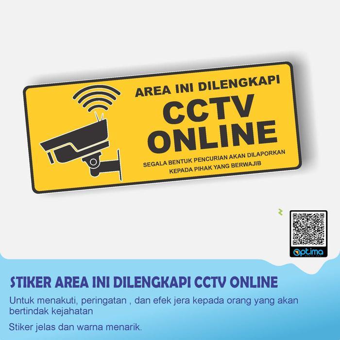 stiker Area dilengkapi CCTV online