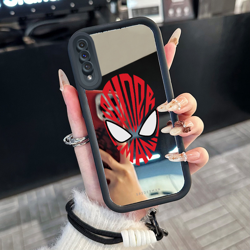 Casing Hp untuk Samsung Galaxy A50 A50s A30s Case Casing topeng pola Silikon Softcase Kasing HP tali
