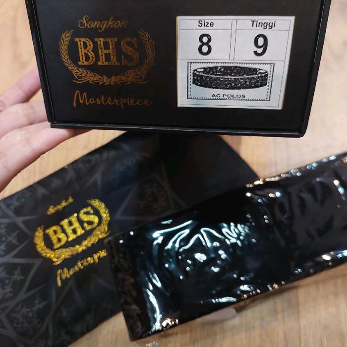 DISKON Songkok BHS Masterpiece Peci Hitam Bhs Masterpiece AC Tinggi 9 Premium Muslim