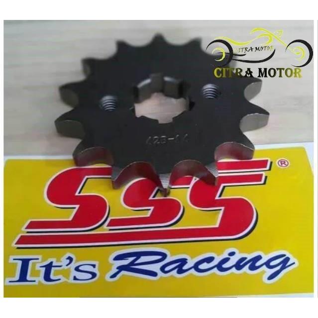 GEAR DEPAN ORIGINAL SSS GIR DEPAN 428 13T 14T 15T SUPRA KHARISMA GRAND PRIMA ASTREA LEGENDA.SUPRA