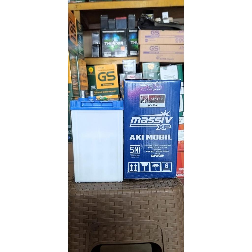 Aki/Accu Mobil Massiv Xp Basah 34B19R Avanza, Terios, Rush