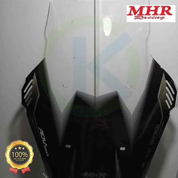 WINDSHIELD WINSHIELD VISOR ADV-150 BLACK SERIES MHR RACING