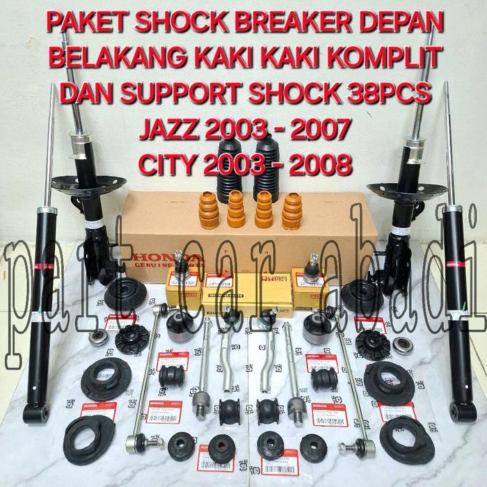 Paket PNP ShockBreaker Shock Breaker Dan Kaki Kaki Komplit Depan Belakang Honda Full Set Jazz GD3