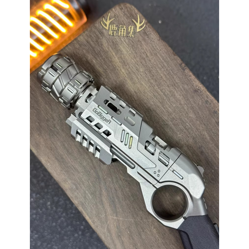 Used EDC GoBigger Titanium Boom fidget slider Decompression toys