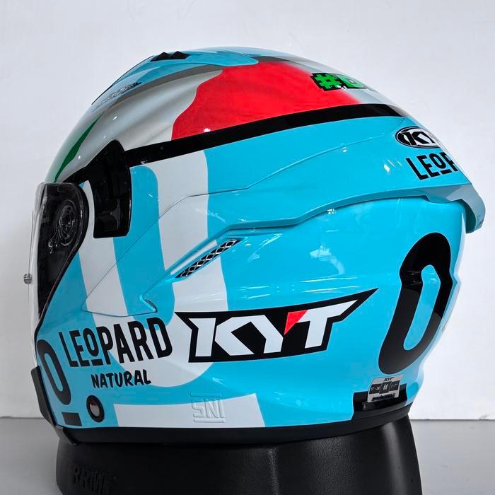 Helm Half Face KYT NFJ Dennis Foggia Leopard Original
