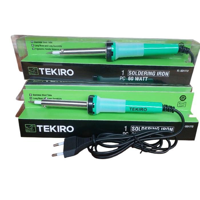 New Tekiro Solder Listrik 60 Watt EL-SD1772 - Solder Original dengan Mata Solder Stainless dan