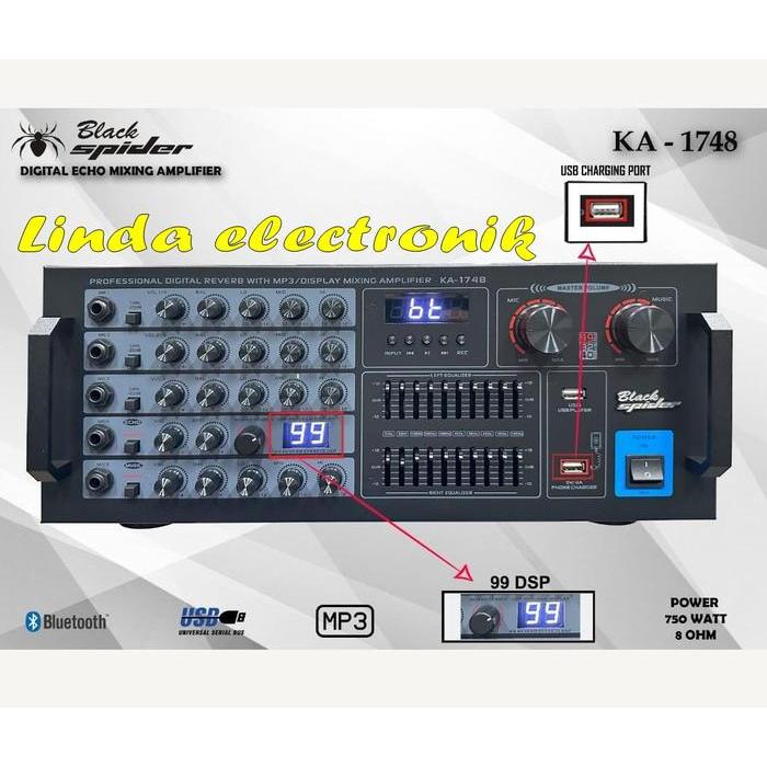amplifier black spider ka1748 / blackspider ka 1748 original