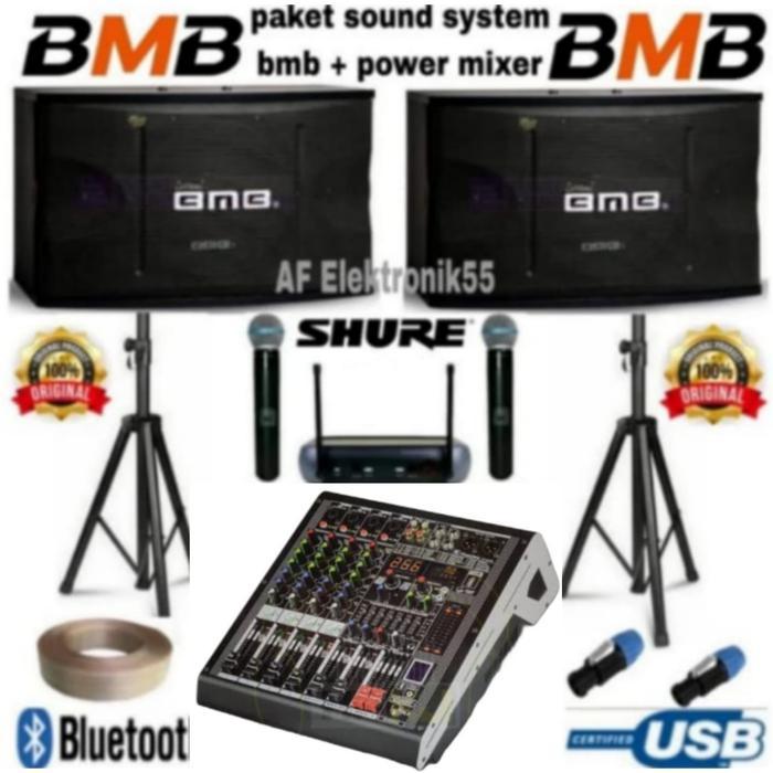 Paket Sound System BMB 10 Inch + Power Mixer Original
