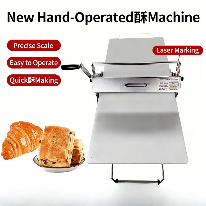 Manual Foldable Dough Sheeter Home & Commercial Pastry Laminator for Baking Use