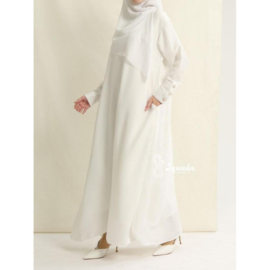 SQUADA MEDINA DRESS ABAYA GAMIS UMROH SILK DRESS LEBARAN