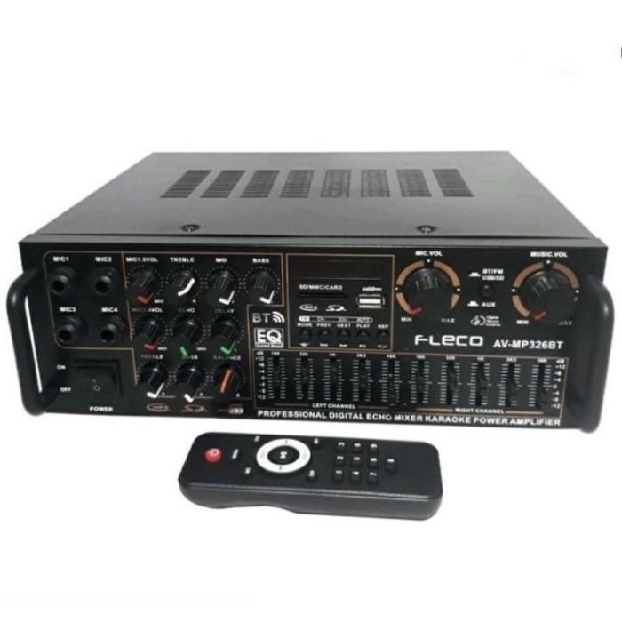 Power Amplifier FLECO 326A Ampli Bluetooth Stereo Karaoke