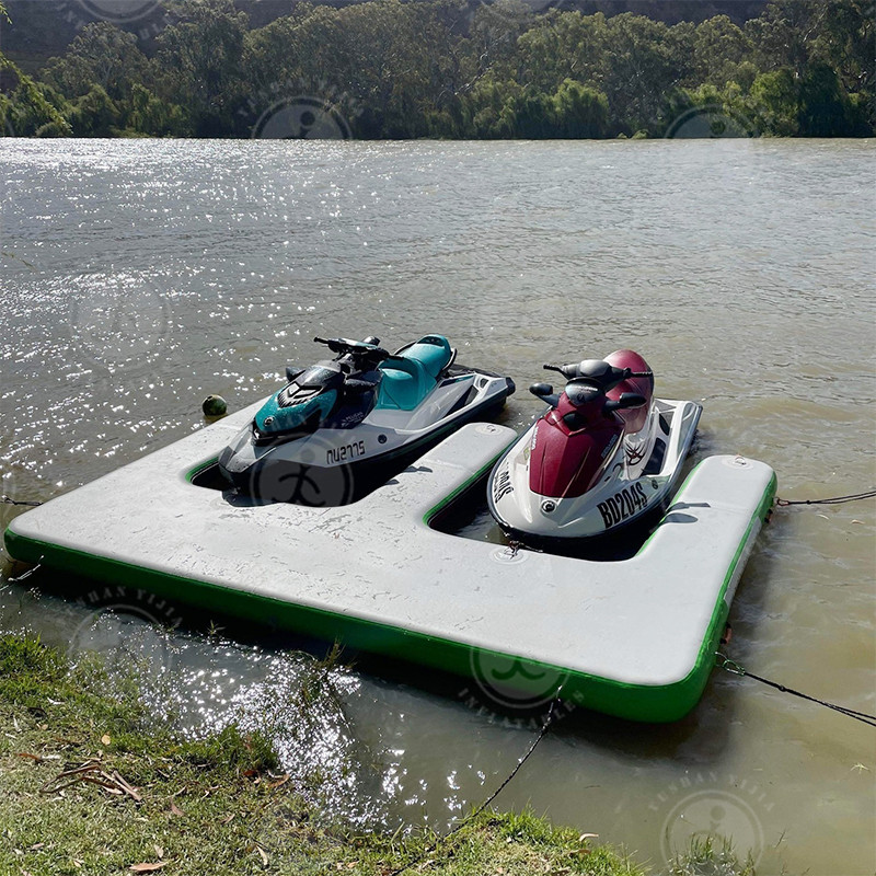 Factory Price High Quality Inflatable Jetski Jet Ski Floating Dock Inflatable Jet Ski Dual Pontoon