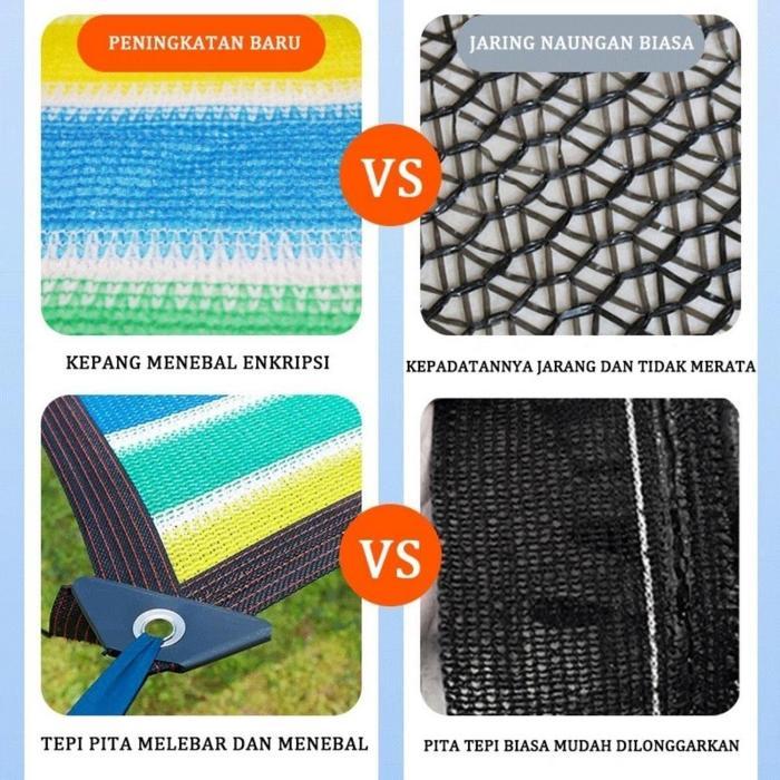 ALLIEUKA PARANET 90% ANTI-UV JARING/JARING PENEDUH UV/ JARING PENEDUH BERWARNA-WARNI YANG