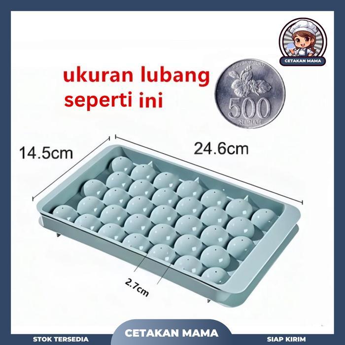 Cetakan Es Batu /cetakan jelly / Model Bulat 33 JUMBO round /bahan PP Premium / Cetakan Jelly Ball