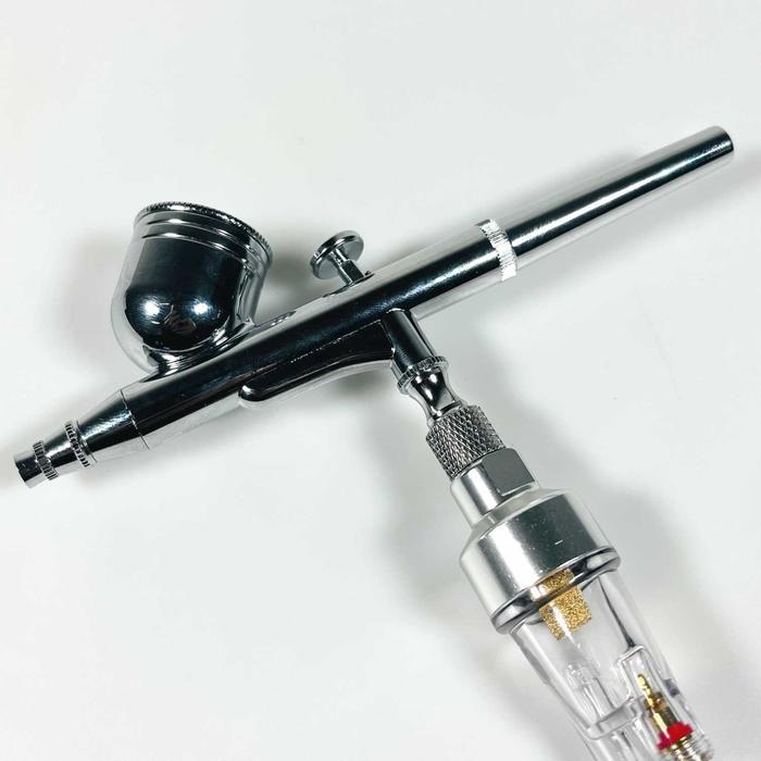 MINI AIRBRUSH SPRAY GUN ELEKTRIK AUTOMATIC STOP DOUBLE ACTION SPRAY PAINT ART