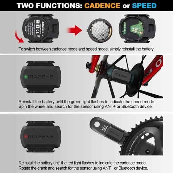 MAGENE CADENCE ATAU SPEED SENSOR DUA FUNGSI MAGENE CADENCE SENSOR