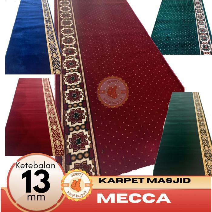 Karpet Masjid Mecca per Roll 6 meter Tebal 13mm - Sajadah Masjid - 9019 Hijau