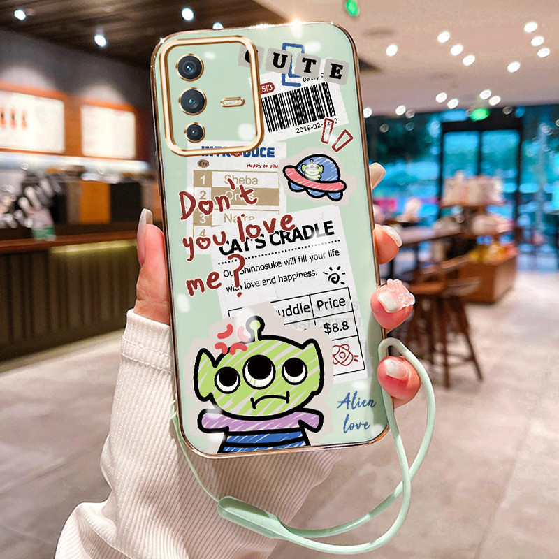 Casing Hp Untuk VIVO V23 5G V23i 5G V23E 5G V23E 4G Case Alien bermata tiga Kesing silikon berbahan 