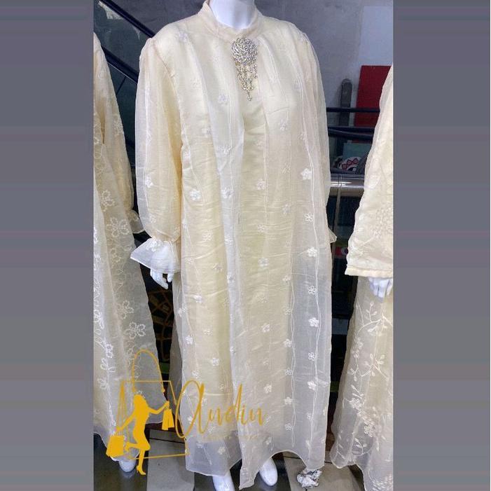 Baju Dress Gamis Santily Bordir Remaja Terbaru 