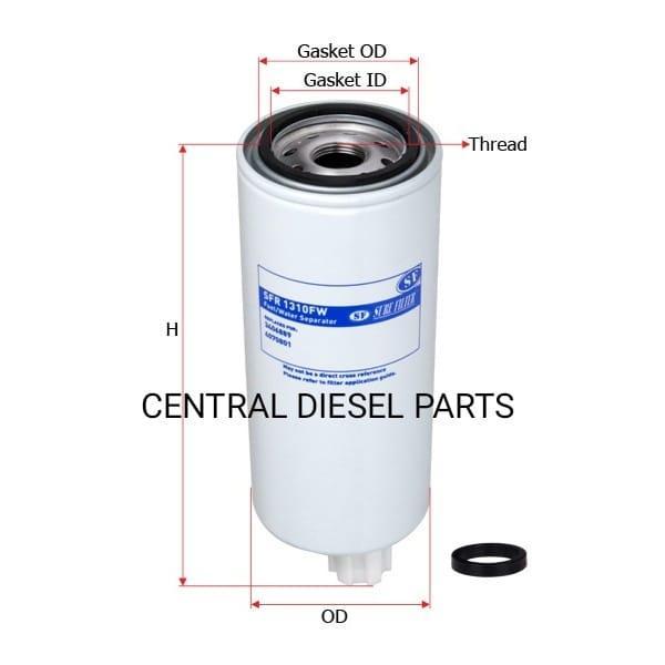 New Fuel Filter Solar 3954891 3954904 Sfr1310Fw Sfr-1310Fw Sure Filter Kode Rse193