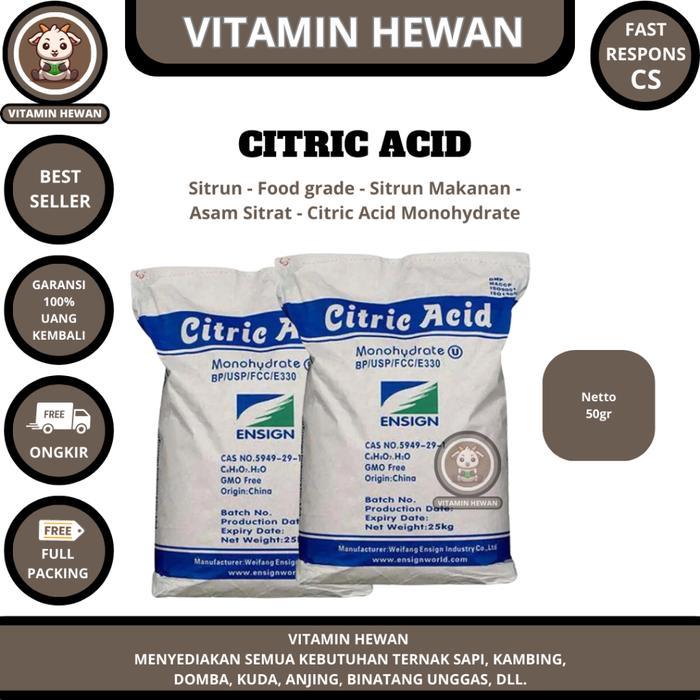 CITRIC ACID 1KG - Sitrun - Food grade - Sitrun Makanan - Asam Sitrat - Citric Acid Monohydrate