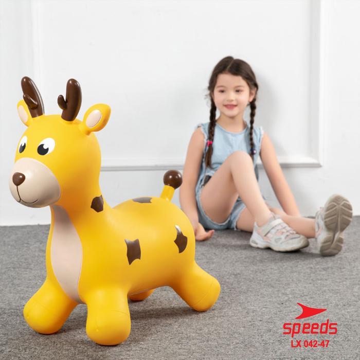 SPEEDS JUMPING HORSE TIUP MAINAN KUDA KUDAAN KARET HIBURAN TOYS ANAK TANPA POMPA PLASTIK 001-43