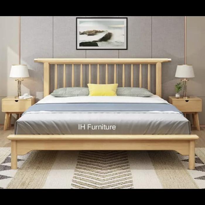 dipan 180x200 jati custom tempat tidur modern kayu ranjang divan