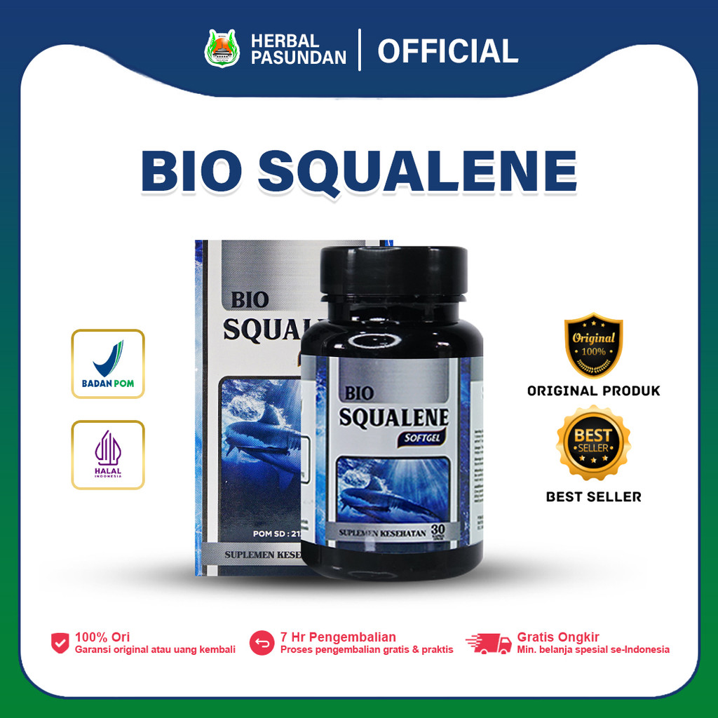 Bio Squalene Sogtgel Original Minyak Ikan Omega 3 6 9 Fish Oil Sudah BPOM dan HALAL