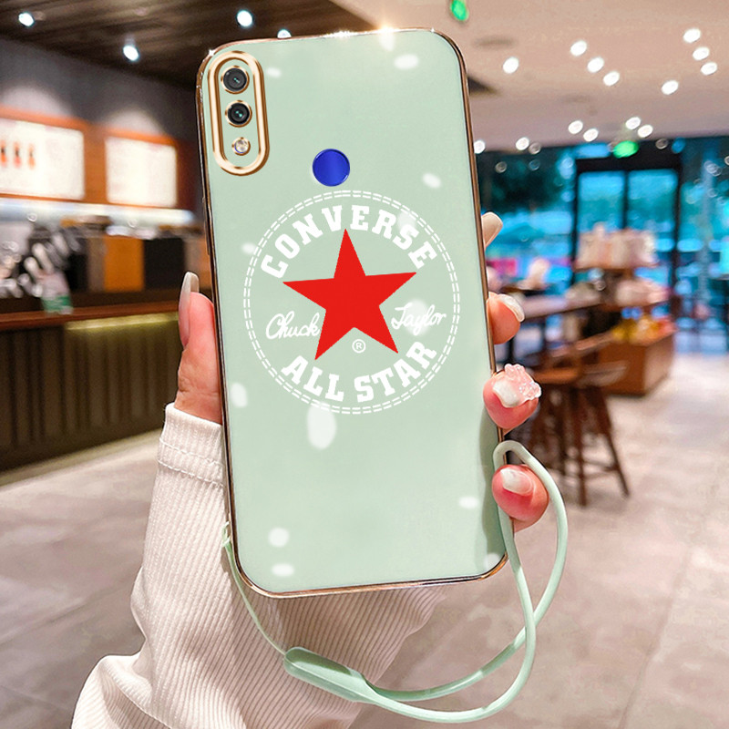 Casing Hp Untuk Xiaomi Redmi Note 7 Note 7s Note 7 Pro Case Bintang Merah Klasik Elektro Plating Ces