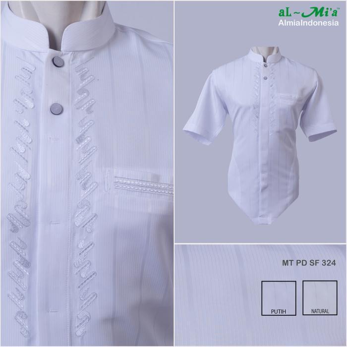 Baju Koko Al-Mia MT Sofa 324 Lengan Pendek