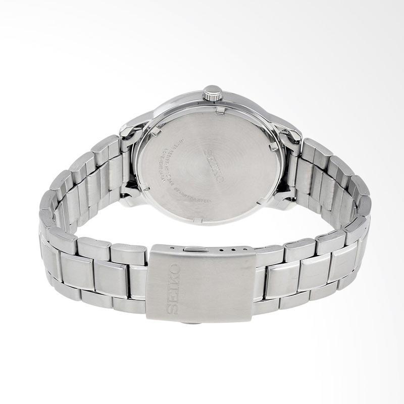 Seiko Quartz SUR195P1 Stainless Steel Bracelet Jam Tangan Pria - Silver