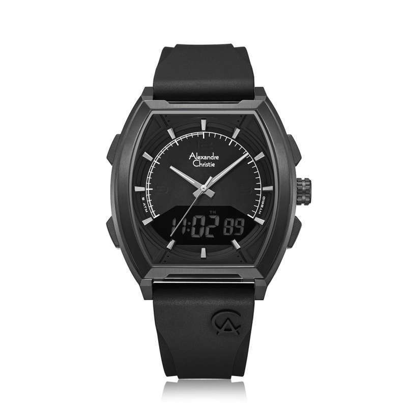 Alexandre Christie Anadigi 9390MHR Jam Tangan Pria Tali Karet