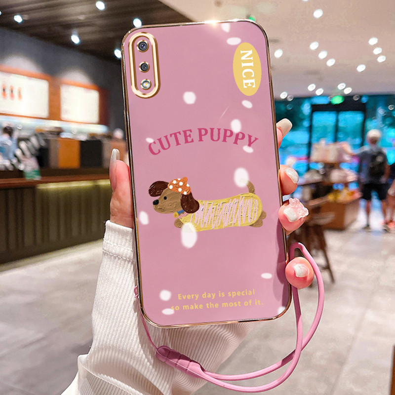 Casing Hp Untuk Samsung Galaxy A02 M02 A02s M02s F02s Case anak anjing Seni lukis minyak Penyepuhan 