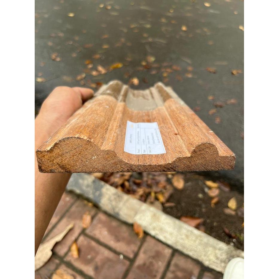 Lis Profil Kayu Meranti / Lis Moulding Kayu Meranti Oven / Lis Profil Meranti Oven 15X2,7Cm