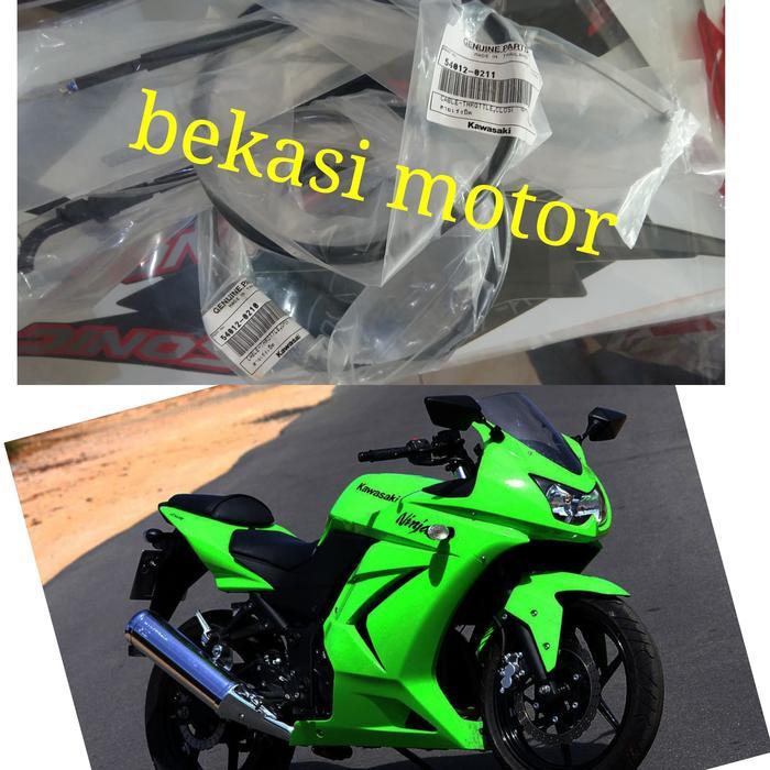Kabel Gas Kawasaki Ninja 250 Karbu Original Sepasang