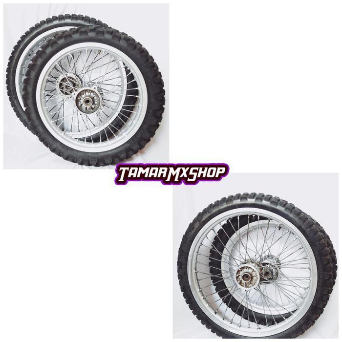 Wheelset Velg Set Ban Set Original Copotan Motor Kawasaki KLX BF 150