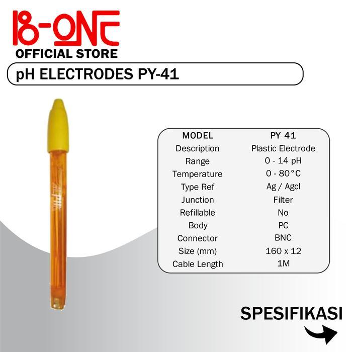 Terbaru Ph Meter Elektroda Py41 - Plastic Electrode