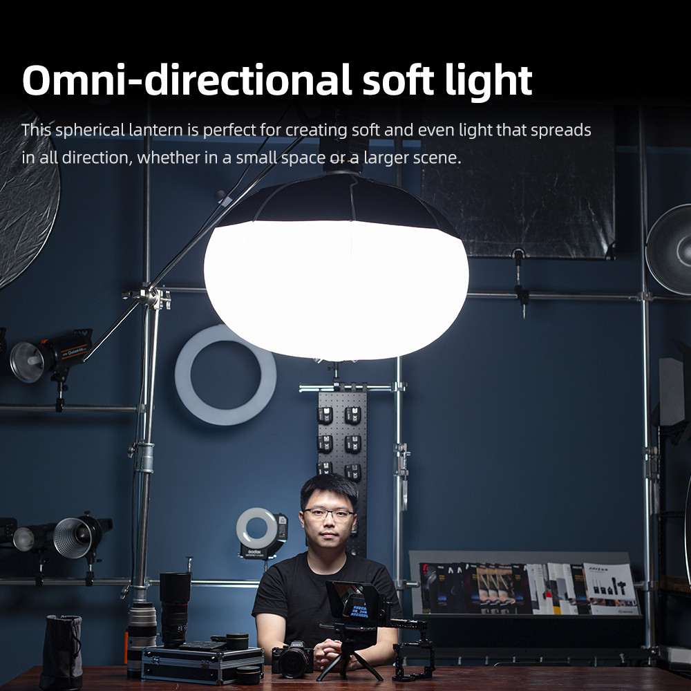 Godox Portable Quick-Install Round Shape Lantern Softbox Light CS-50D 50cm CS-65D 65cm CS-85D 85cm