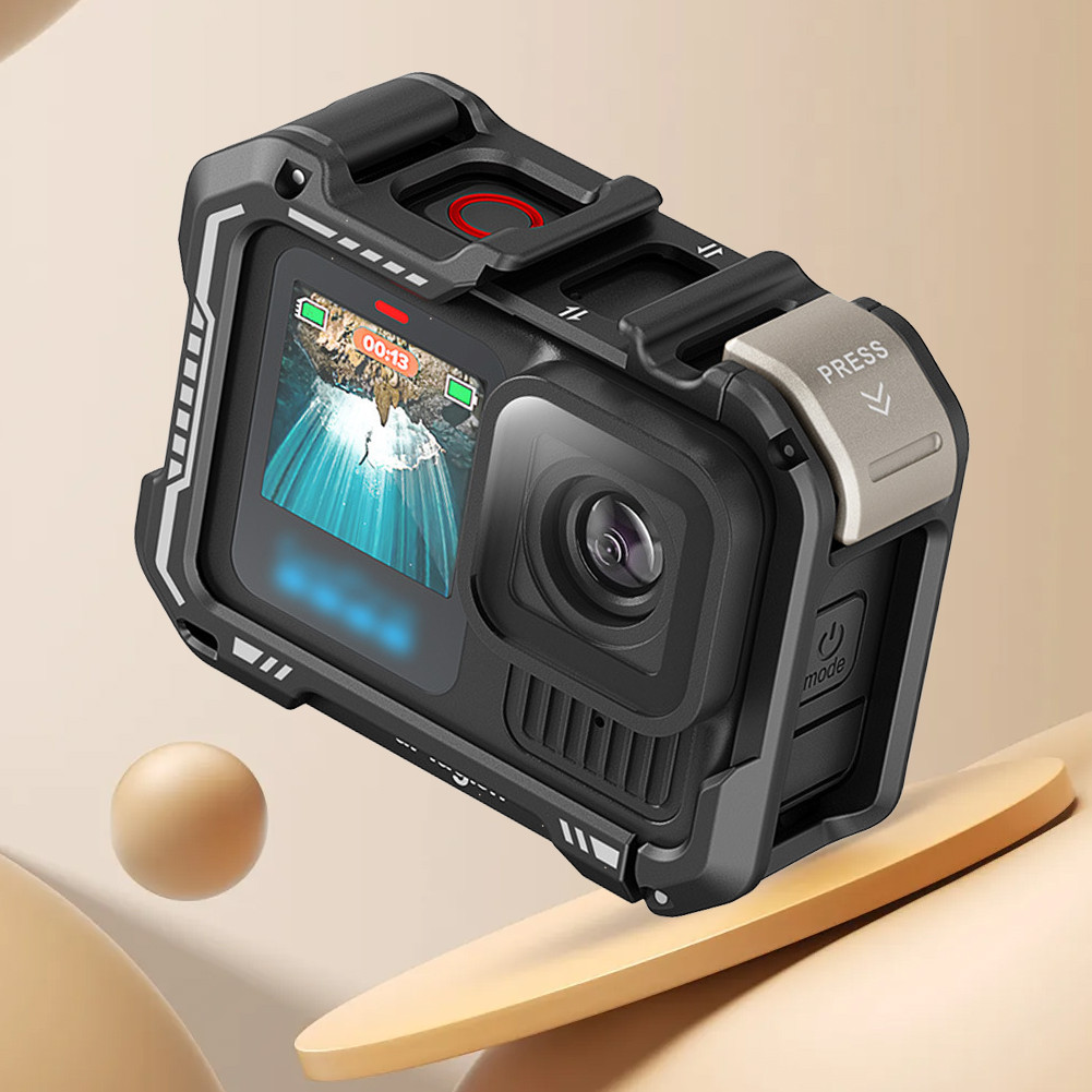 Diskon Metal Case Protective Frame Housing Shell with Lens Cover Quick Release for Max Lens Mod Vide