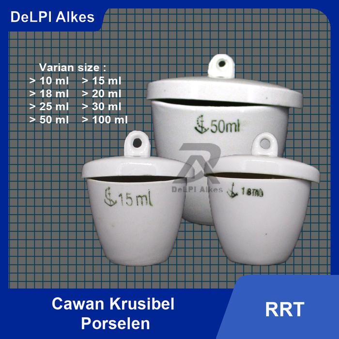 JTTOP" CAWAN KRUSIBEL PORSELEN CRUCIBLE PORCELAIN 10 15 18 20 25 30 50 100 ML