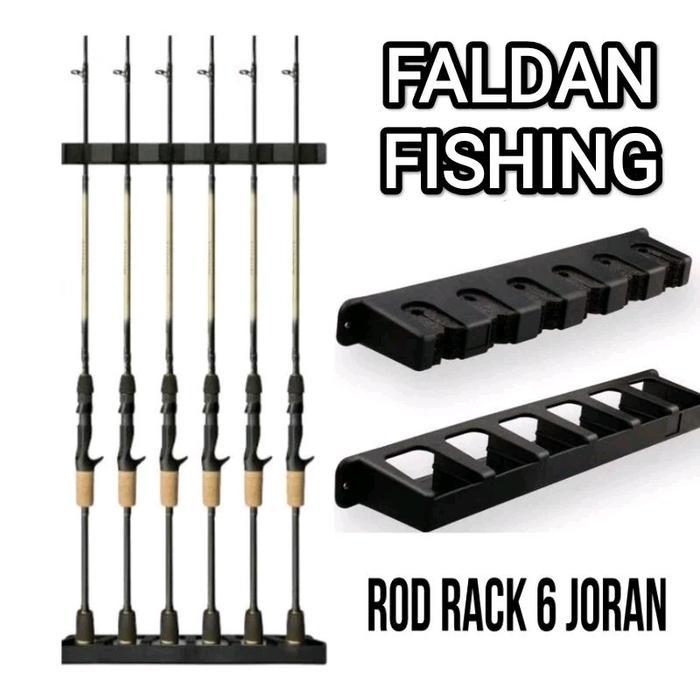 Rak Joran Pancing/ Rak Joran Dinding Tempel Penyimpanan Plastik