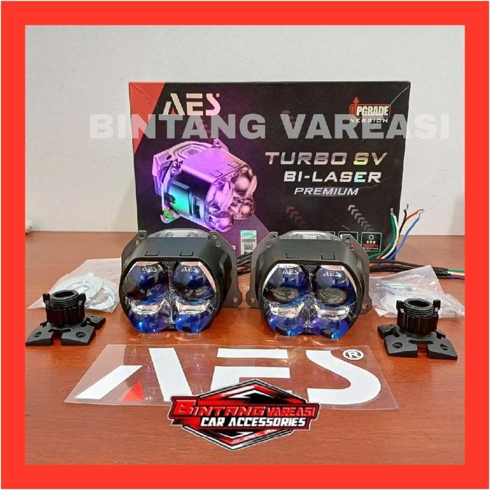 Bilaser AES Turbo SV 3 Inch Biled Square lampu led projector biled headlamp aes turbo sv square