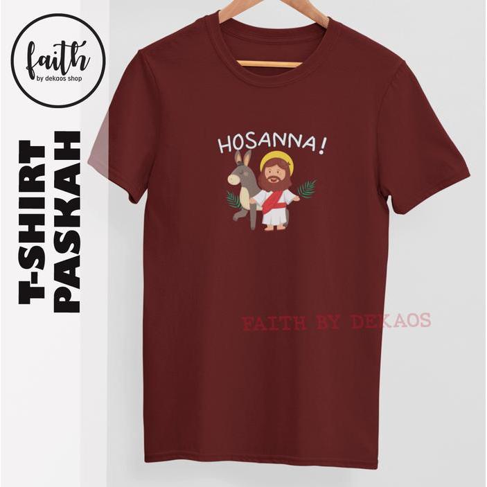 Kaos Rohani Kristen Paskah / Baju Rohani Paskah / Dekaos 2680 Hosana